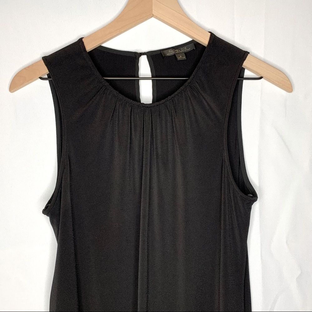 Rachel Zoe Black Dress Sheath Knee Length Sleeveless Small - Picture 3 of 3